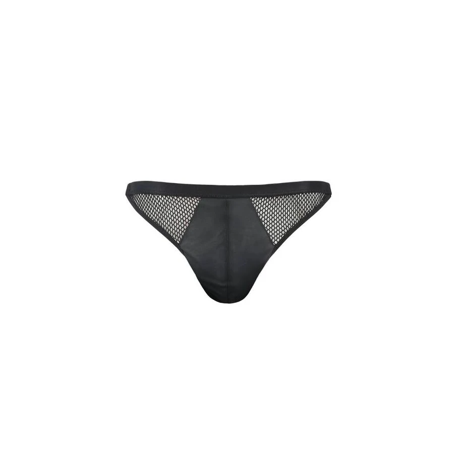 PASSION - 034 SLIP APERTO LUKE NERO L/XL